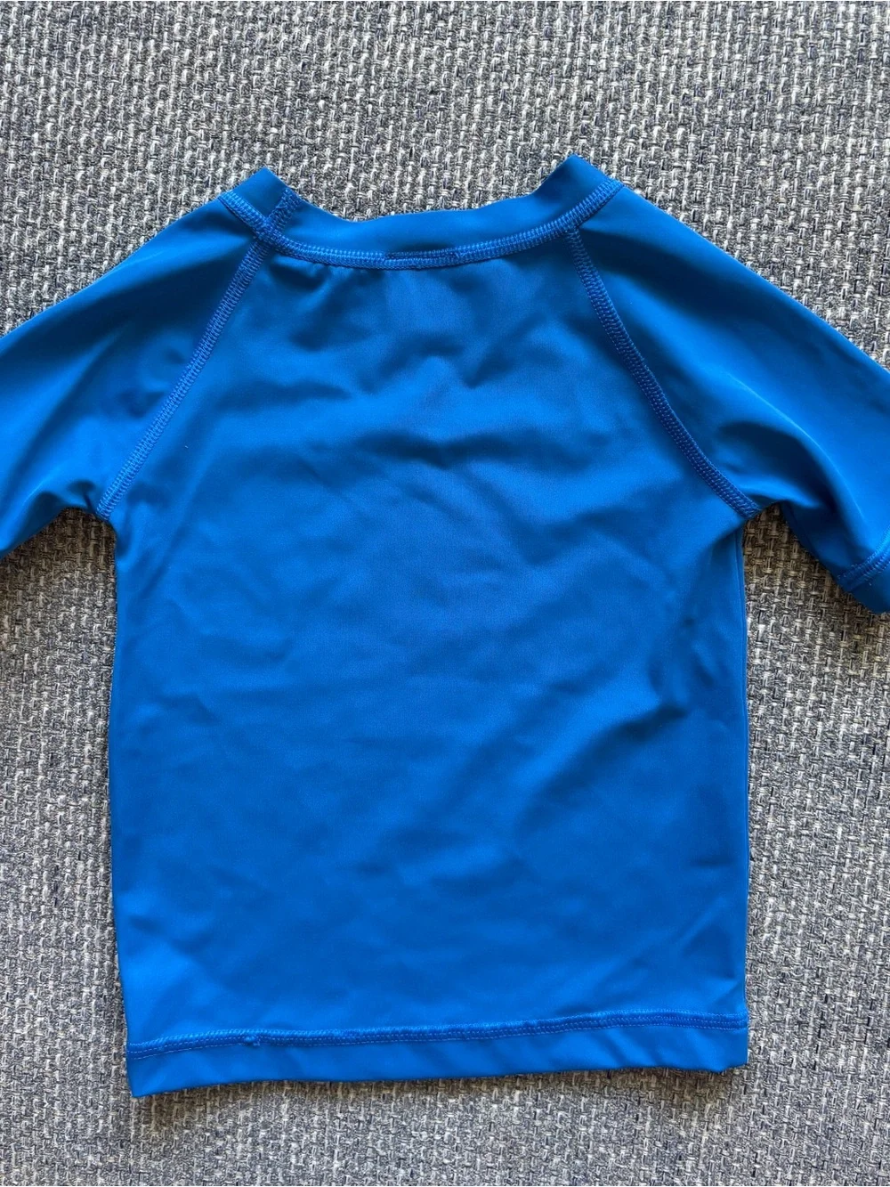 Hanna Andersson Blue Rash Guard Swim Shirt Short Sleeve 2T